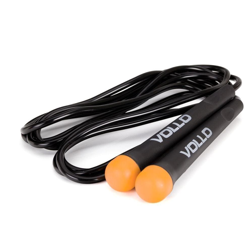 Corda de Pular Vollo de PVC 275 x 0,5cm Preta e Laranja