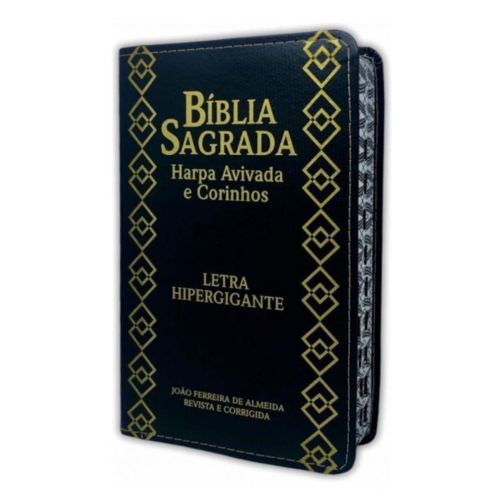 Bíblia Pentecostal Com Harpa coros Feminina/masculina Hipergigante Batista Assembleia