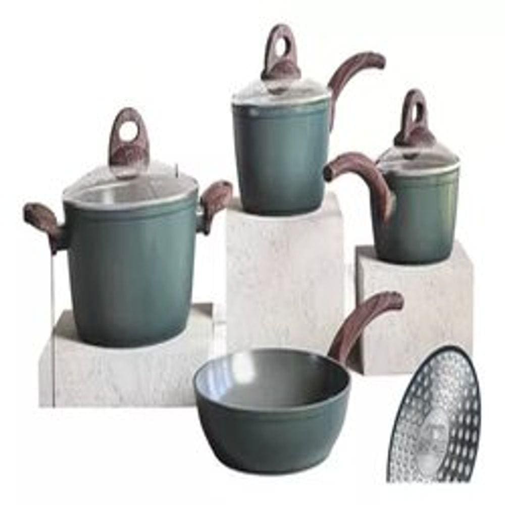 Conjunto 4 Panelas Ceramica London Verde - Jomafe Europa