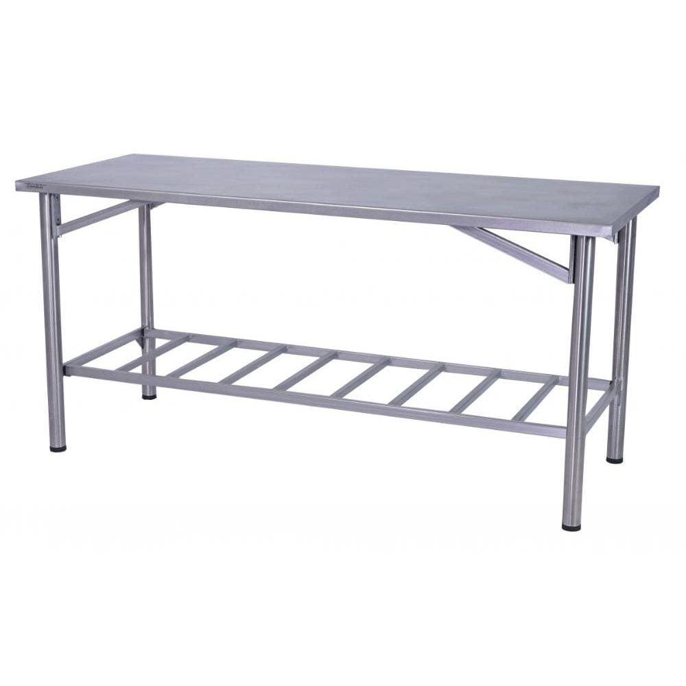 Mesa de Manipulação Benfati Inox 304 70X70CM Paneleiro Gradeado TB 2" 622GR