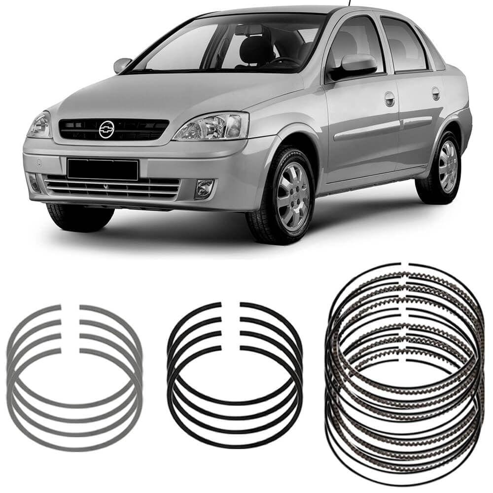 Jogo Anel Segmento STD Corsa Sedan 1.0 99 a 2005 Metal Leve