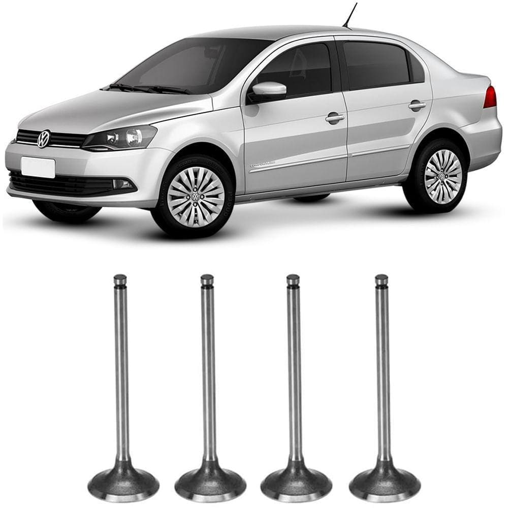 Jogo 4 Válvula Escape Voyage 1.6 8v Kombi 1.4 8v Metal Leve