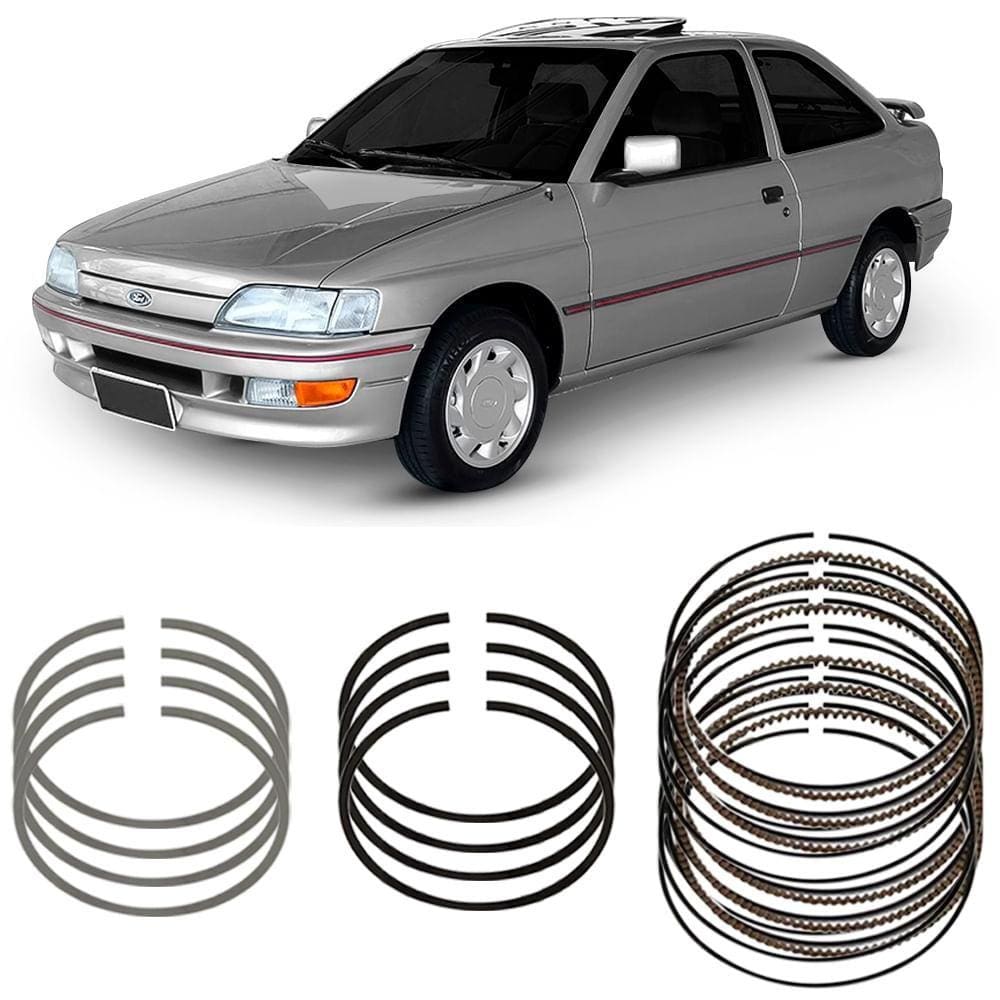 Jogo Anel Segmento Std Ford Escort 85 A 96 Metal Leve