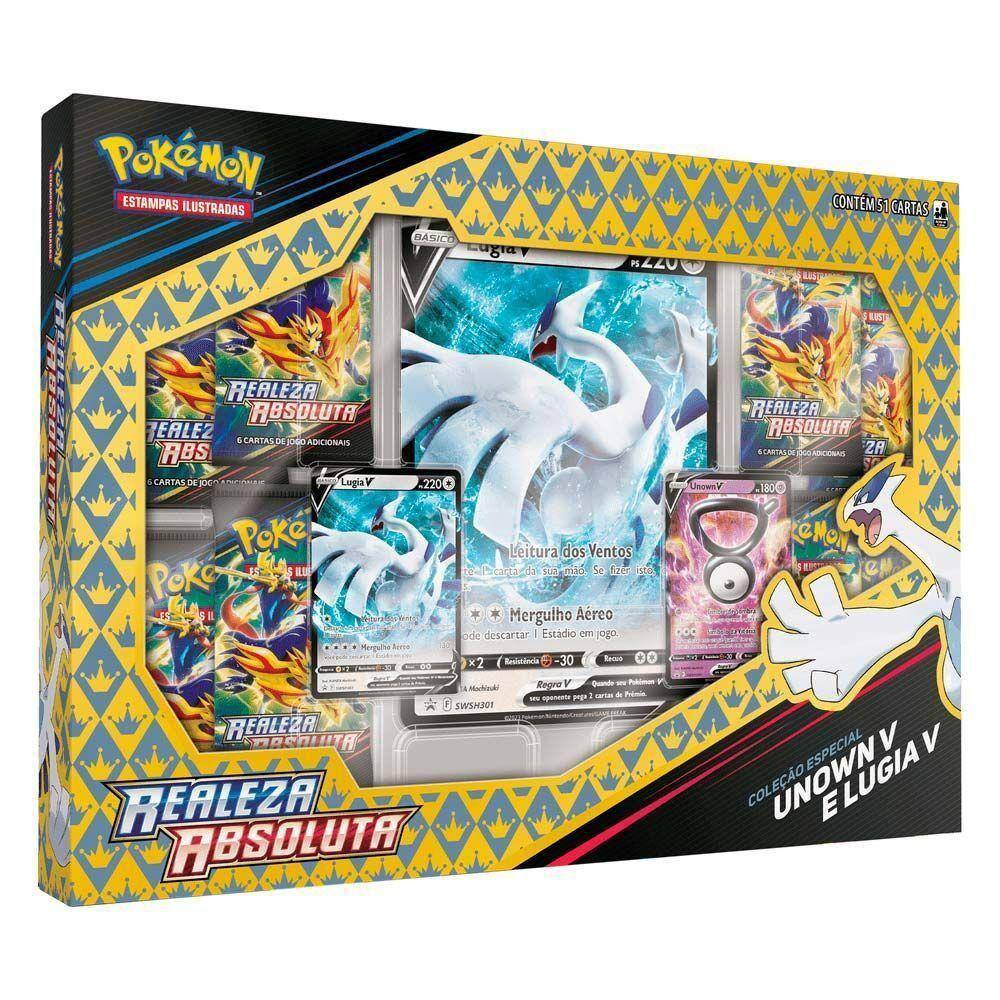 Cartas Pokémon Lata C/ 31 Unidades Realeza Absoluta - Copag