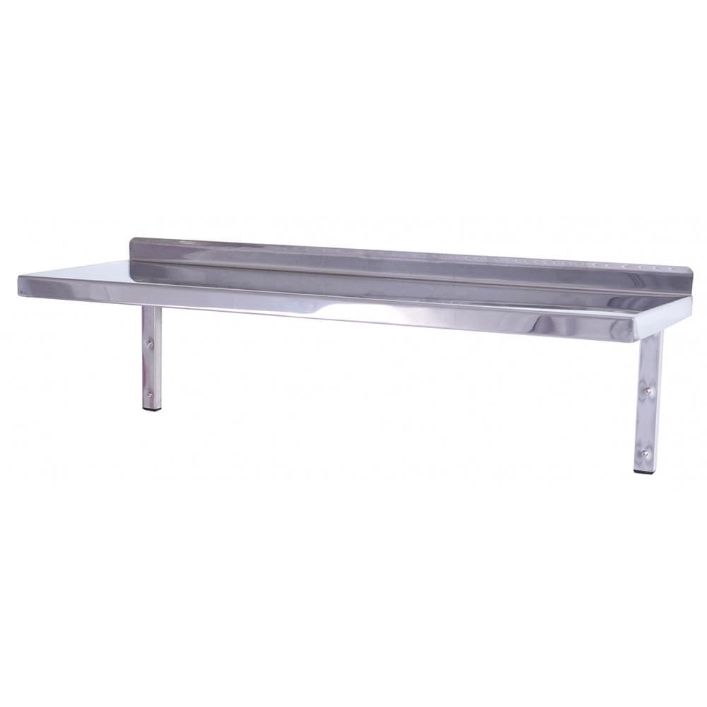 Prateleira Inox Benfati 100X40CM com 2 Suportes Mão Francesa 383