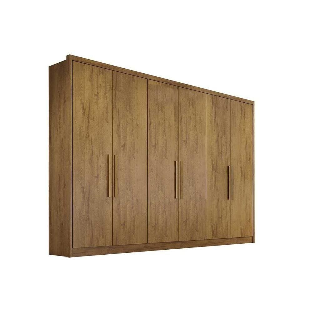 Guarda Roupa 6 Portas E 8 Gavetas Robust Plus Cumaru - Novo Horizonte