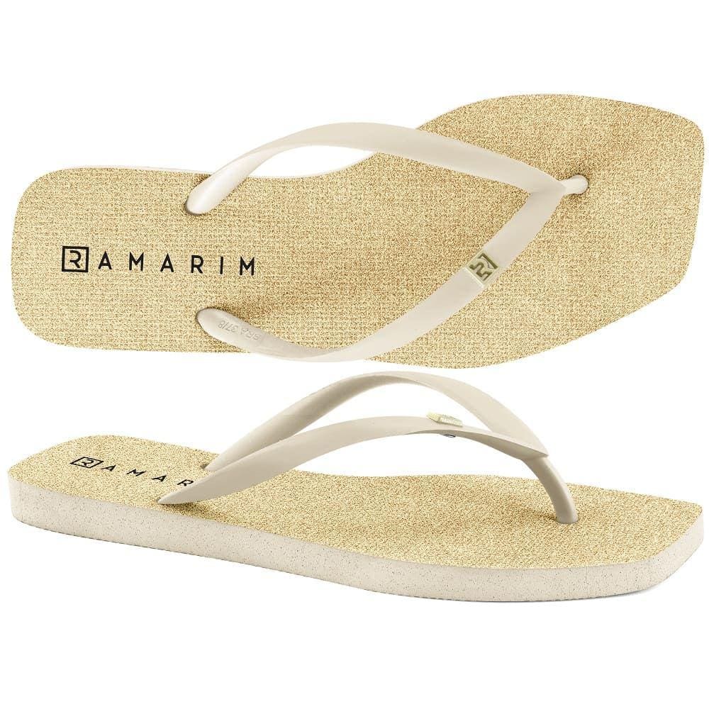 Chinelo Dedo Ramarim 231237 Feminino - Dourado