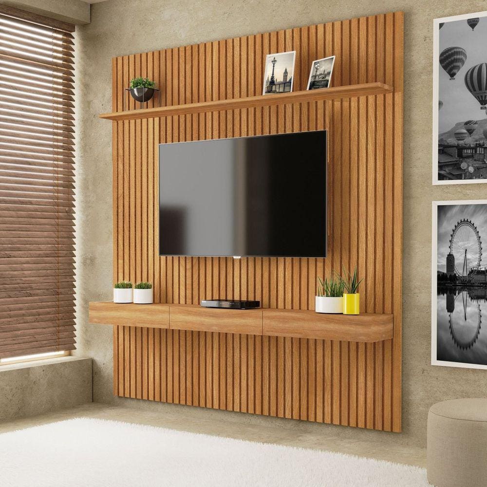 Painel Home pata TV até 231cm Evolution Carvalho Oro