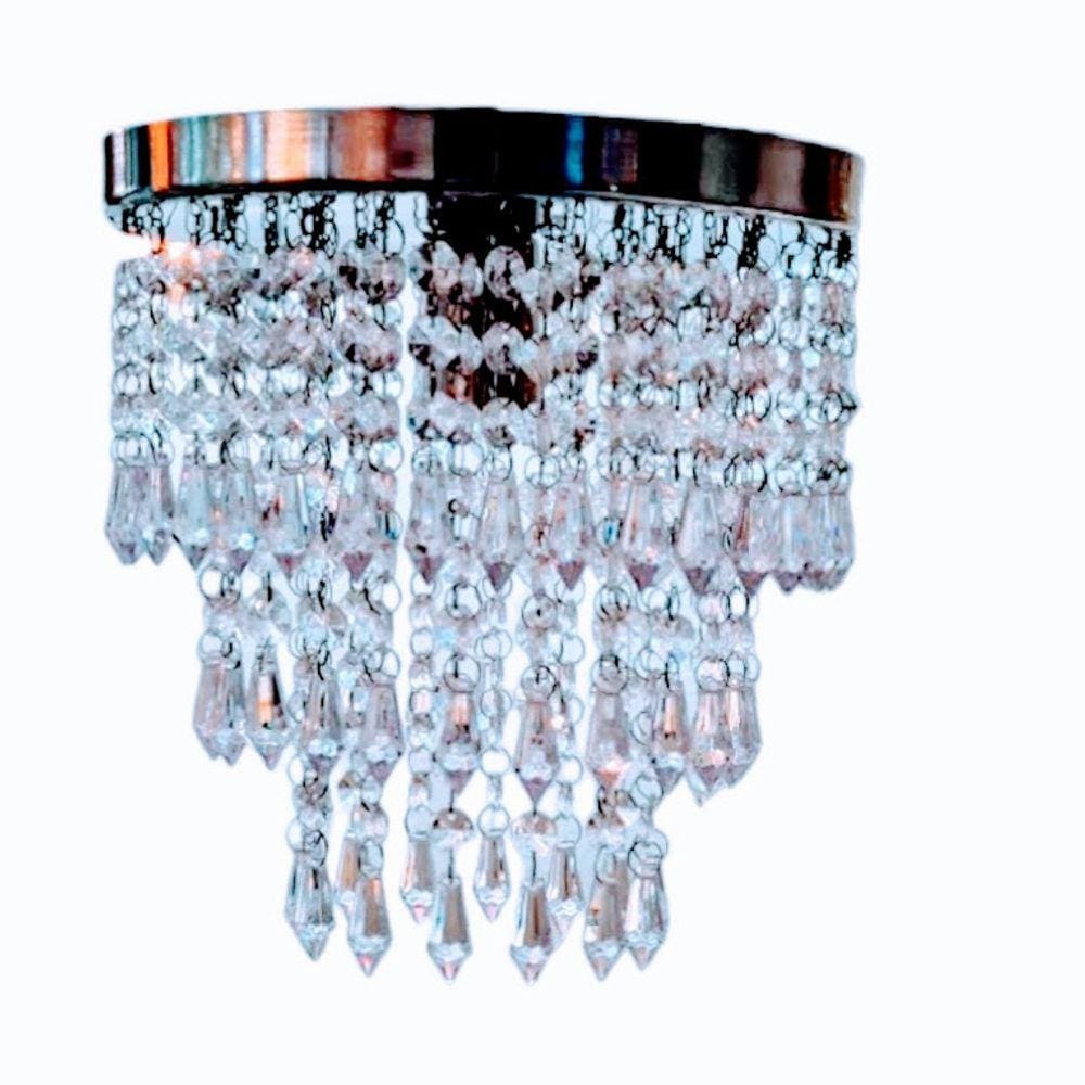 Lustre Cristal Acrilico Pingente Redondo Life Choice