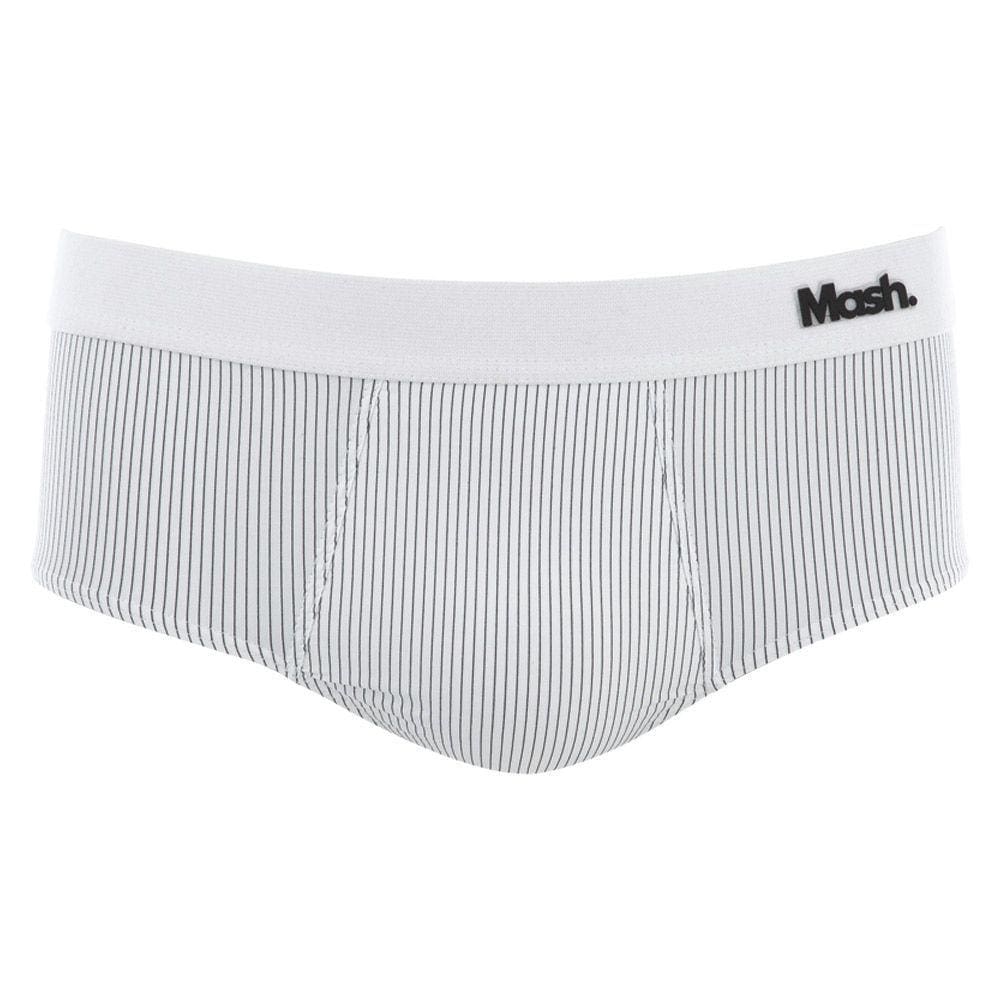 Cueca Mash Slip Microfibra Risca de Giz - 045.01