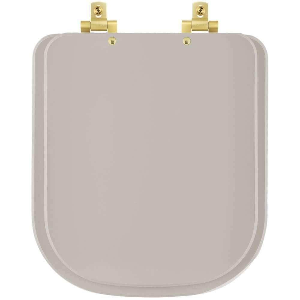 Assento Sanitário Soft Close Axis Barbante Para Vaso Deca Com Ferragem Dourada