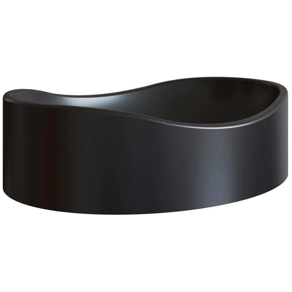 Cuba De Apoio Para Banheiro Em Marmore Sintetico 941012 Preto Pp Preto