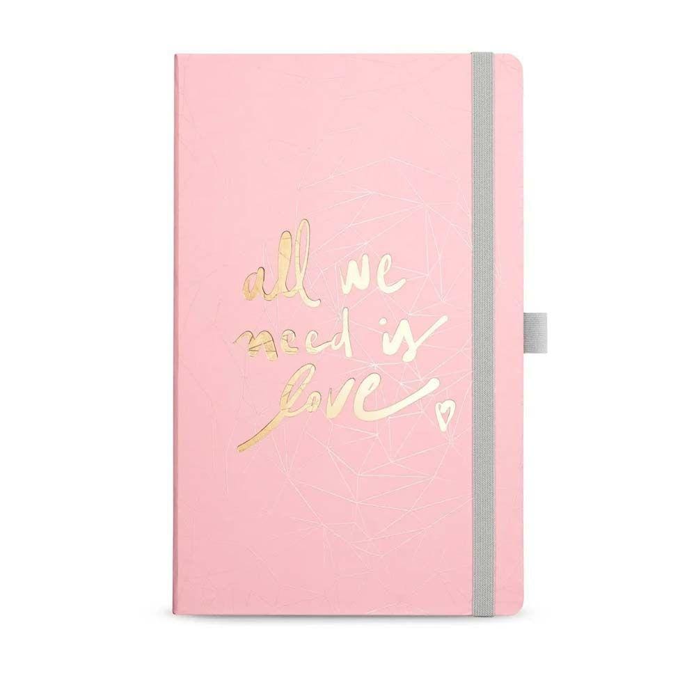 Caderno Papertalk Ótima Pautado Maxi Coleção Pink Stone Geometrico