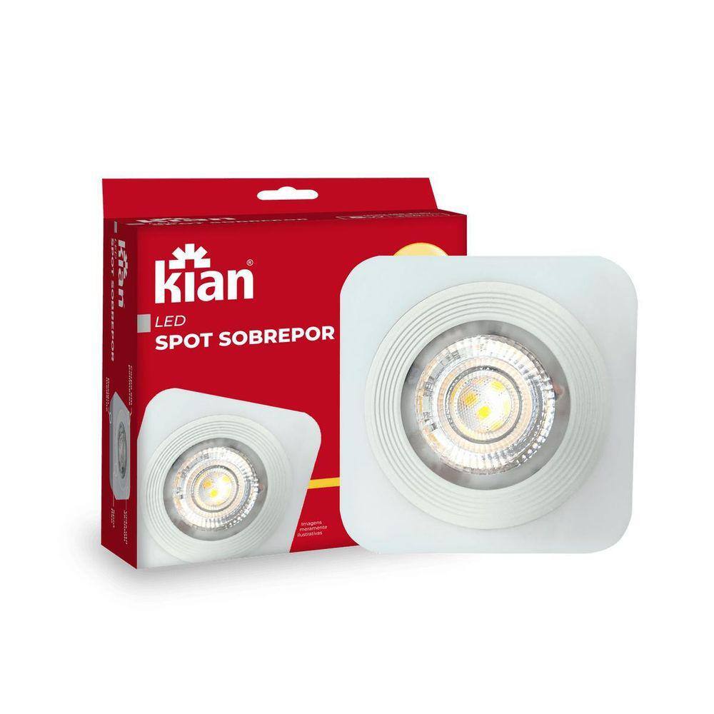 Luminária de Sobrepor LED 5W 350lm Branca Quente 3.000k 40º