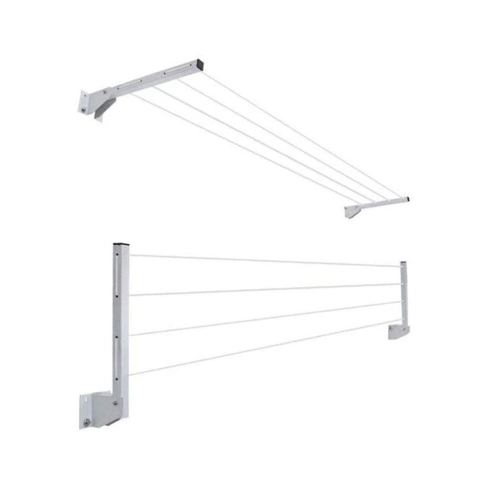 Varal Dobrável Numeral Aço Galvanizado Branco