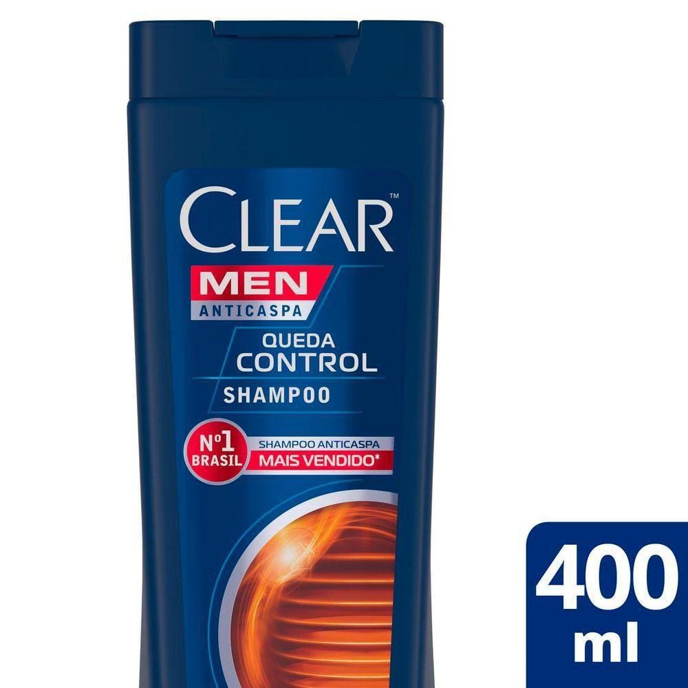 Shampoo Clear Men Anticaspa Queda Control 400ml