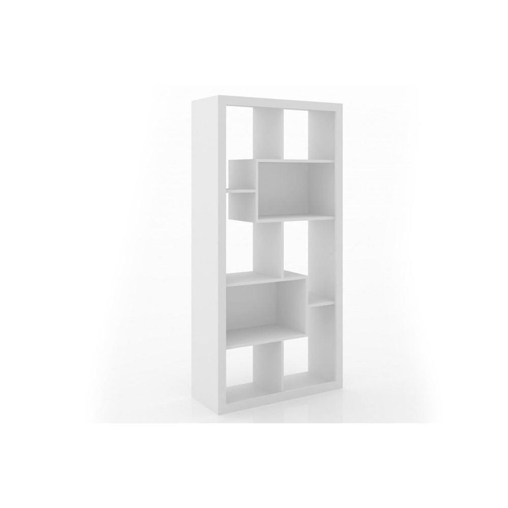 Estante Para Sala E1712 C/ 2 Nichos Branco - Tecno Mobili