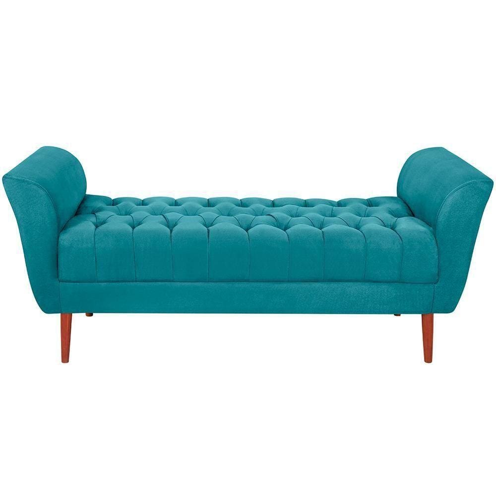 Recamier Grecia 150cm Suede Azul Mpassos Azul