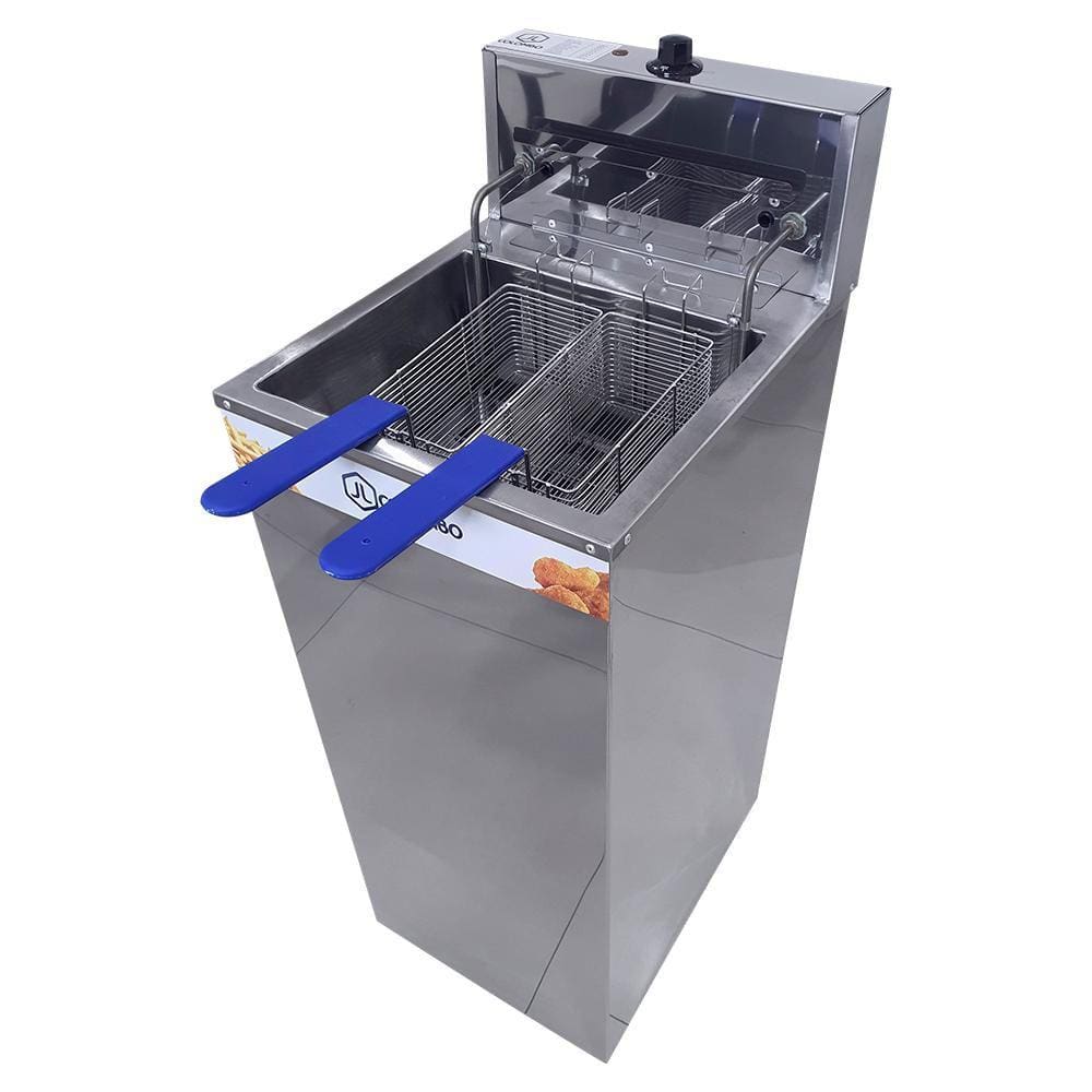 Fritadeira Elétrica Água e Óleo JL Colombo Gabinete Cuba 18 Litros 220V 8000W 148102