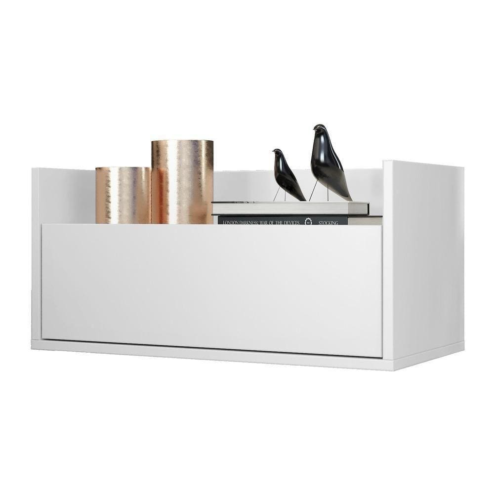 Mesa De Cabeceira 60 Cm Suspensa Fg3626 Branca