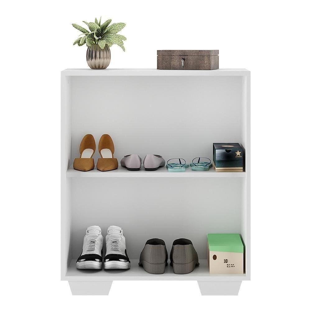 Sapateira 2 Portas Com Espelho Nina Branca