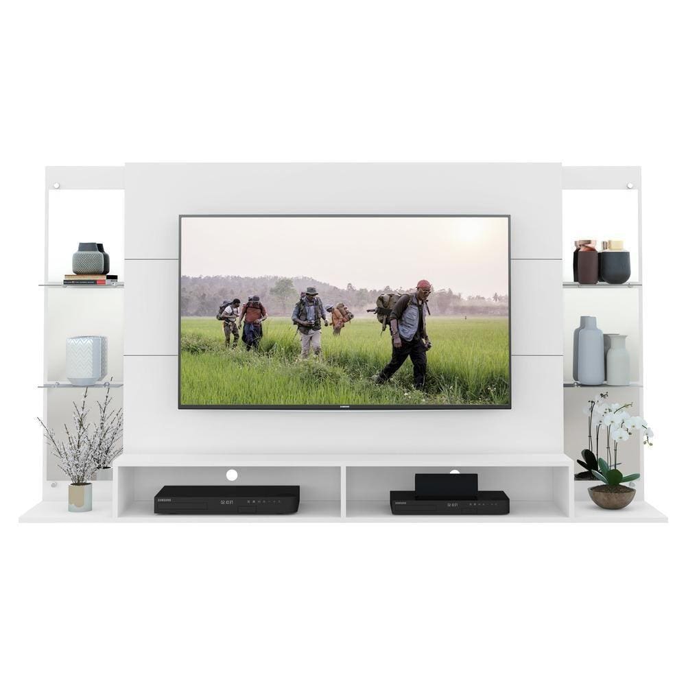 Painel Com Espelho Para Tv Até 60´´ Nairóbi Fg3150 Branco