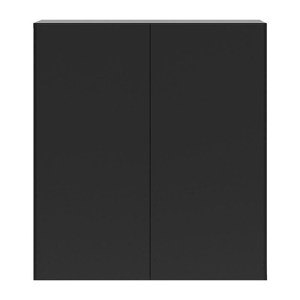 Armário Lavanderia Com 2 Portas Multimóveis Preto