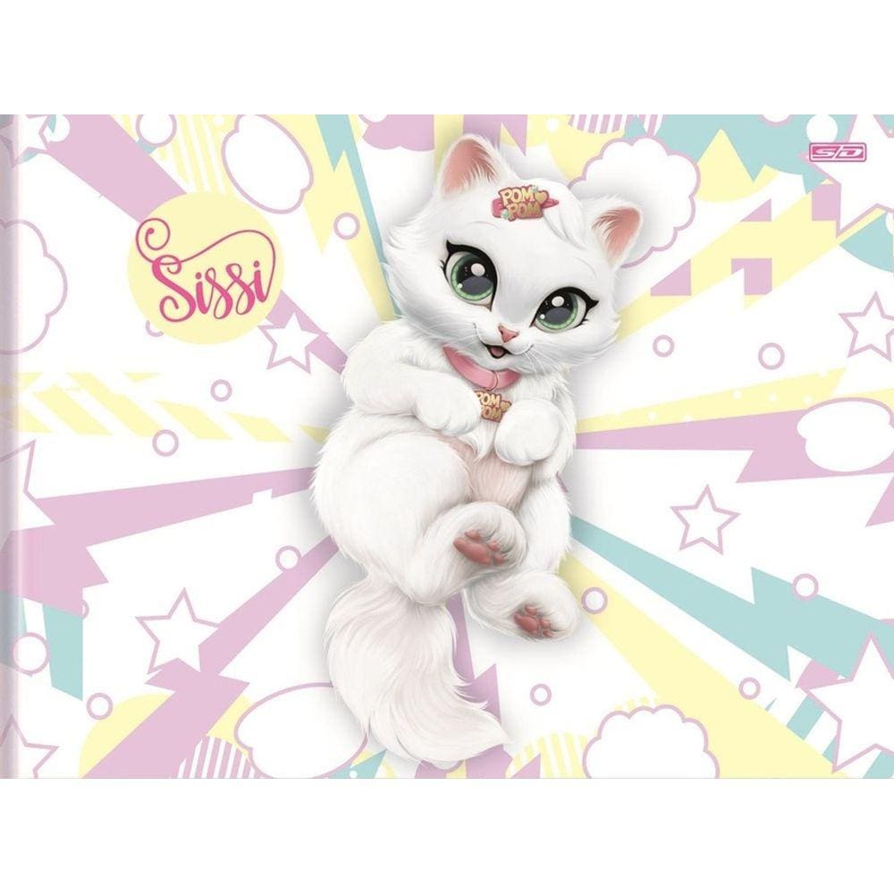 Caderno de Desenho e Cartográfia Costurado Capa Dura Sissi 48 Folhas - São Domingos