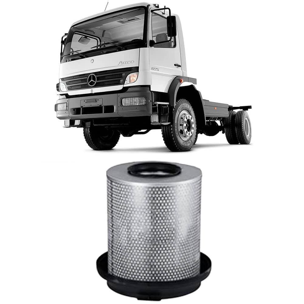 Filtro Ar Mercedes Atego 1725 6.4 2004 A 2012 Metal Leve