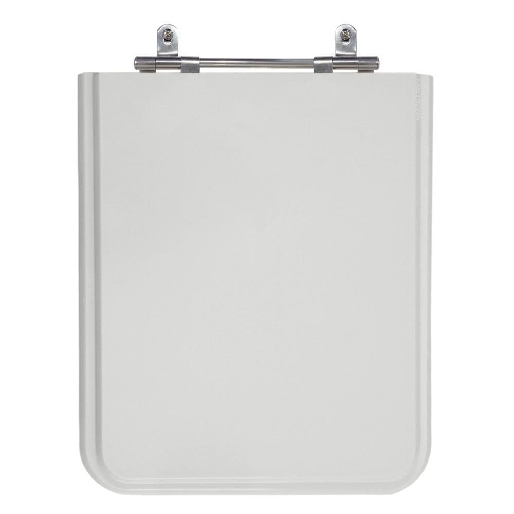 Assento Sanitário MDF Laminado Poliéster Square Cinza Incepa