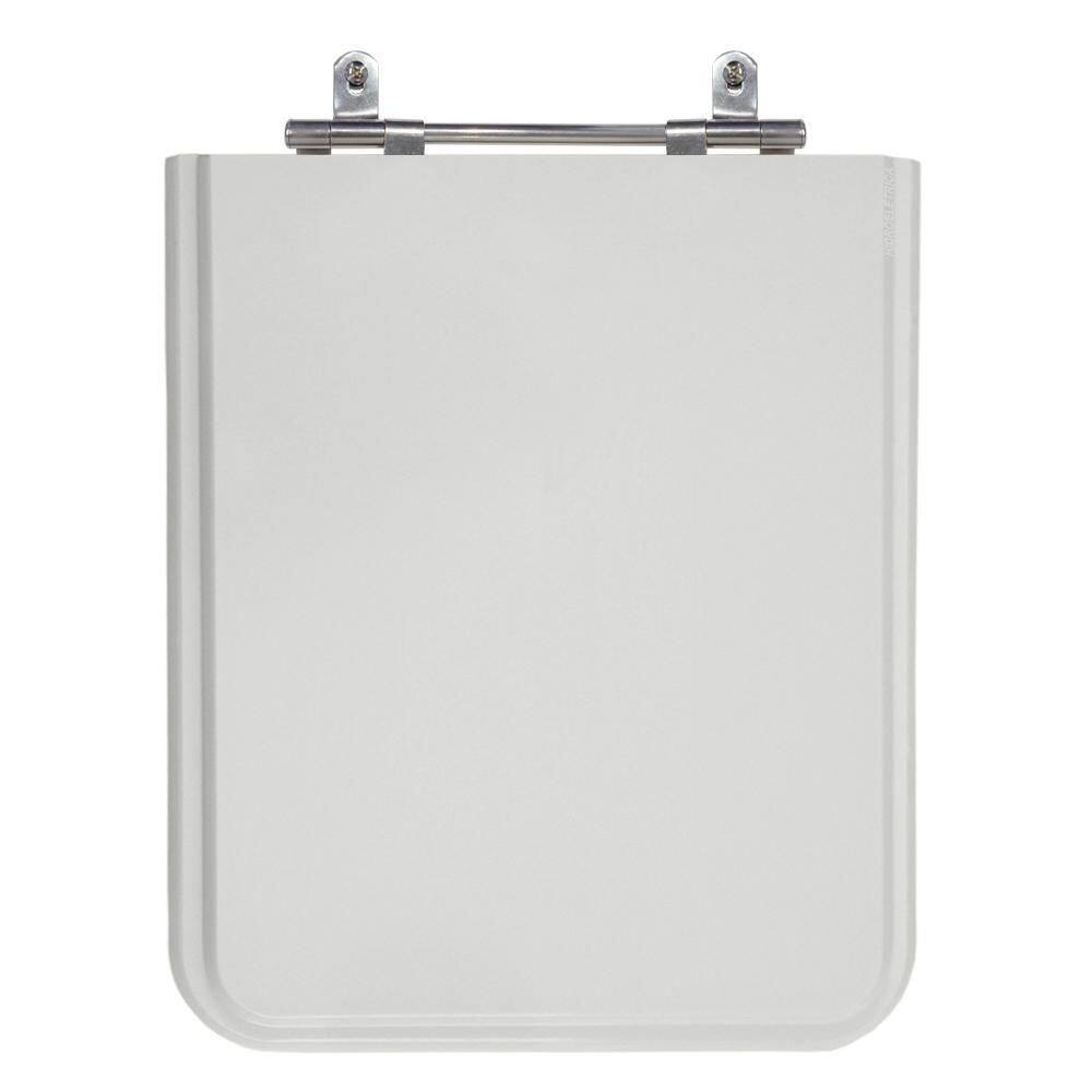 Assento Sanitário MDF Laminado Poliéster Square Cinza Incepa