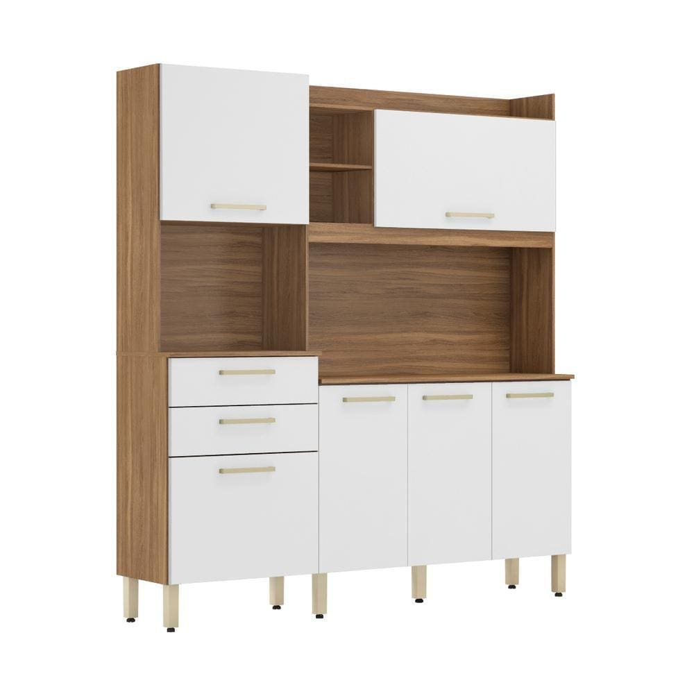 Armário de Cozinha Compacta 6 Portas e 2 Gavetas Multimóveis CR20231