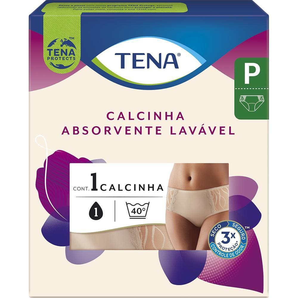 Calcinha Absorvente Para Incontinência Urinária Tena Nude P