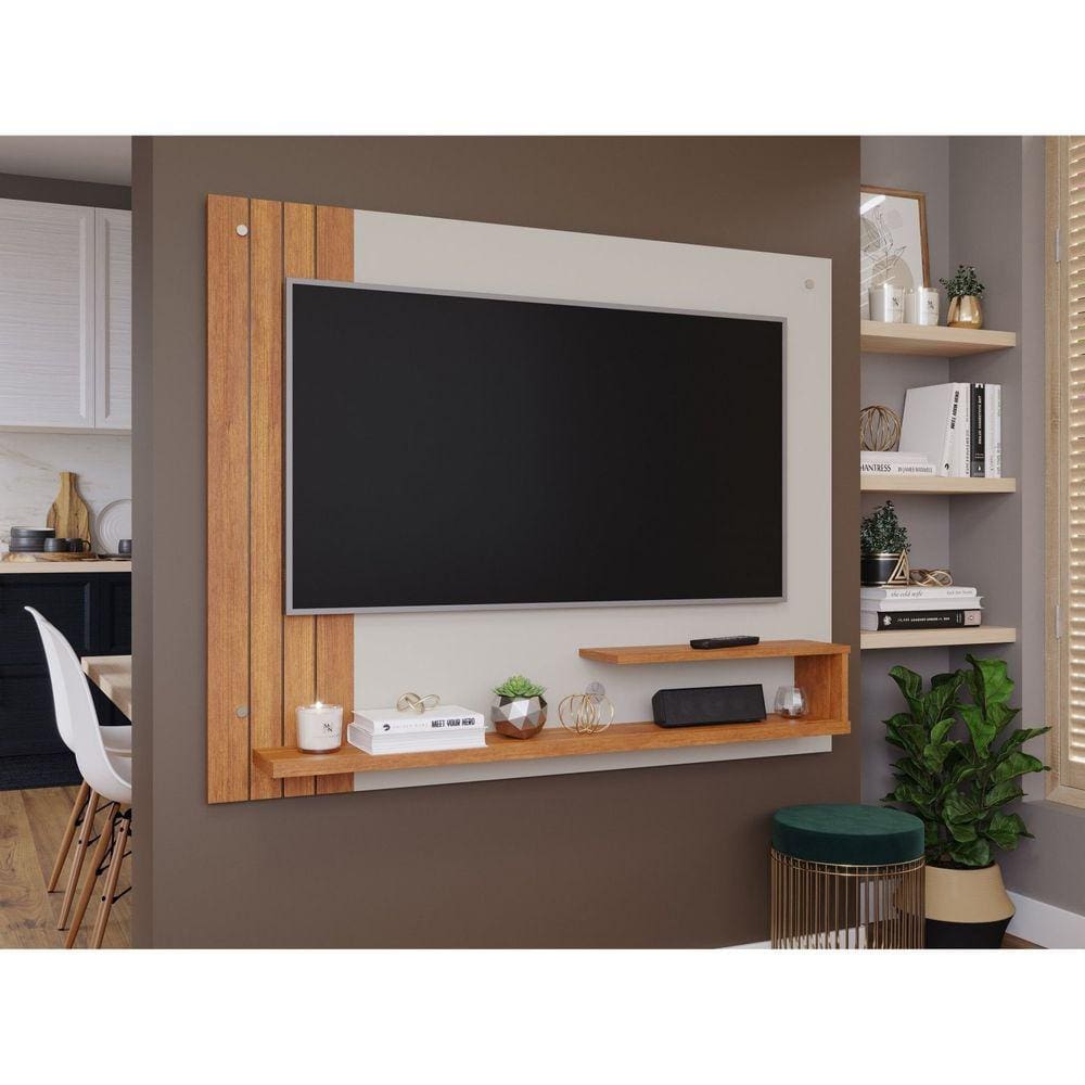 Painel para Tv até 50 Polegadas Dunas Off White/Cinamomo