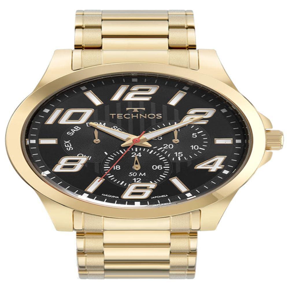 Relógio Technos Masculino Sport Racer Dourado - 6P29ALD/1P