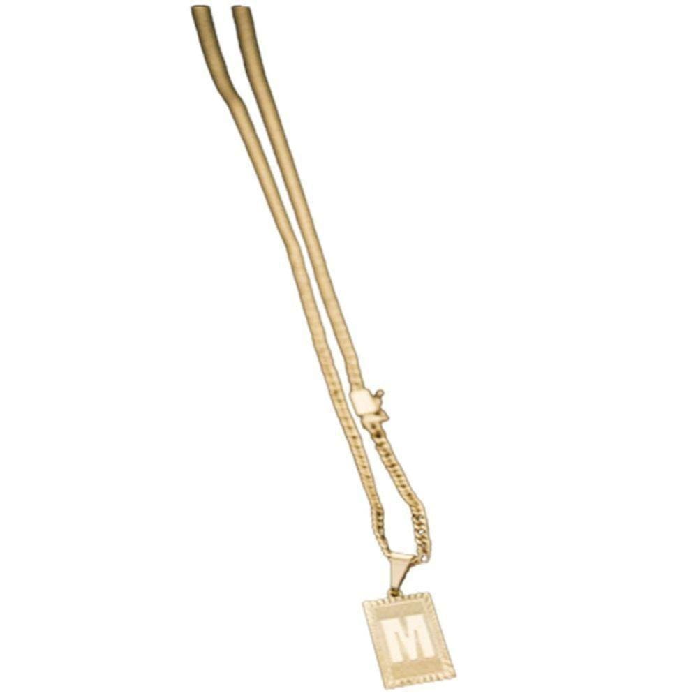 Colar Grumet 3mm Para Inicial De Letra M