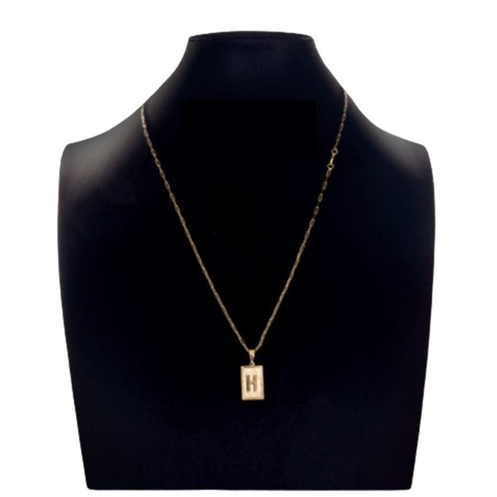 Colar Carti 2mm Pingente Para Nomes Com A Letra H