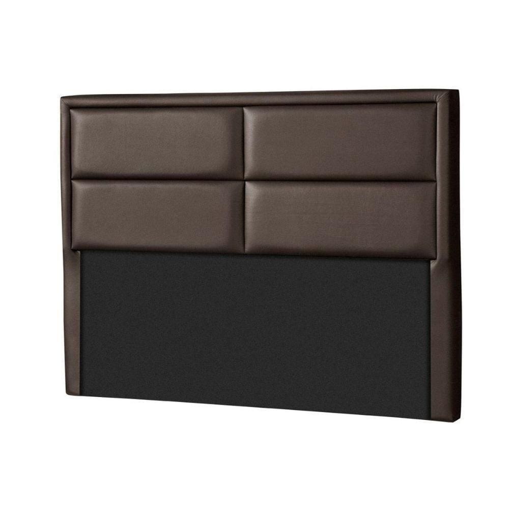 Cabeceira Cama Box Estofada King New York Courano Marrom - Probel