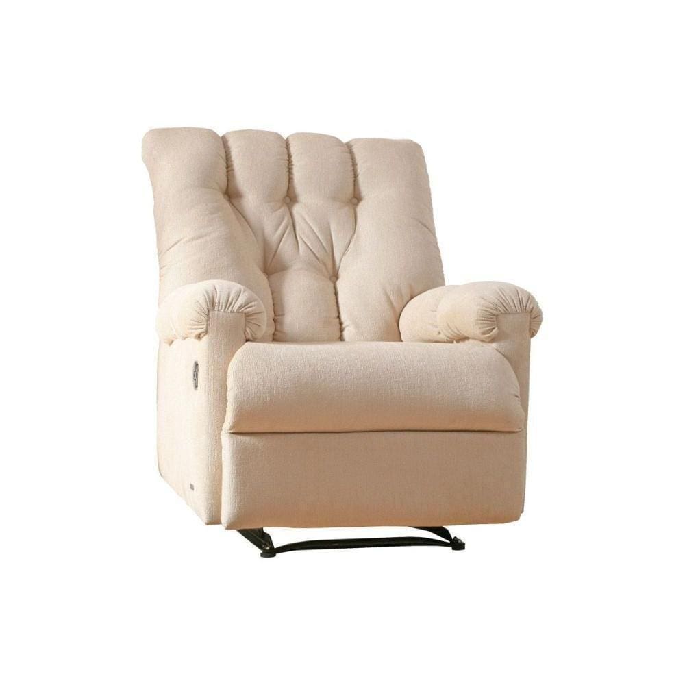 Poltrona De Amamentação Sala Reclinável Atlanta Pietra Zero Wall C/ Giro E Balanço Courano Bege - Probel