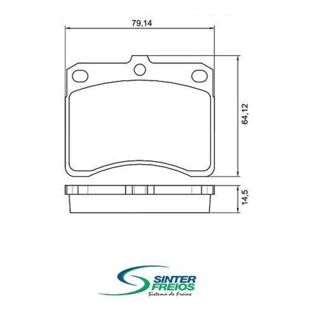 Pastilha Freio Towner Sna806 N-892 Rcpt01160
