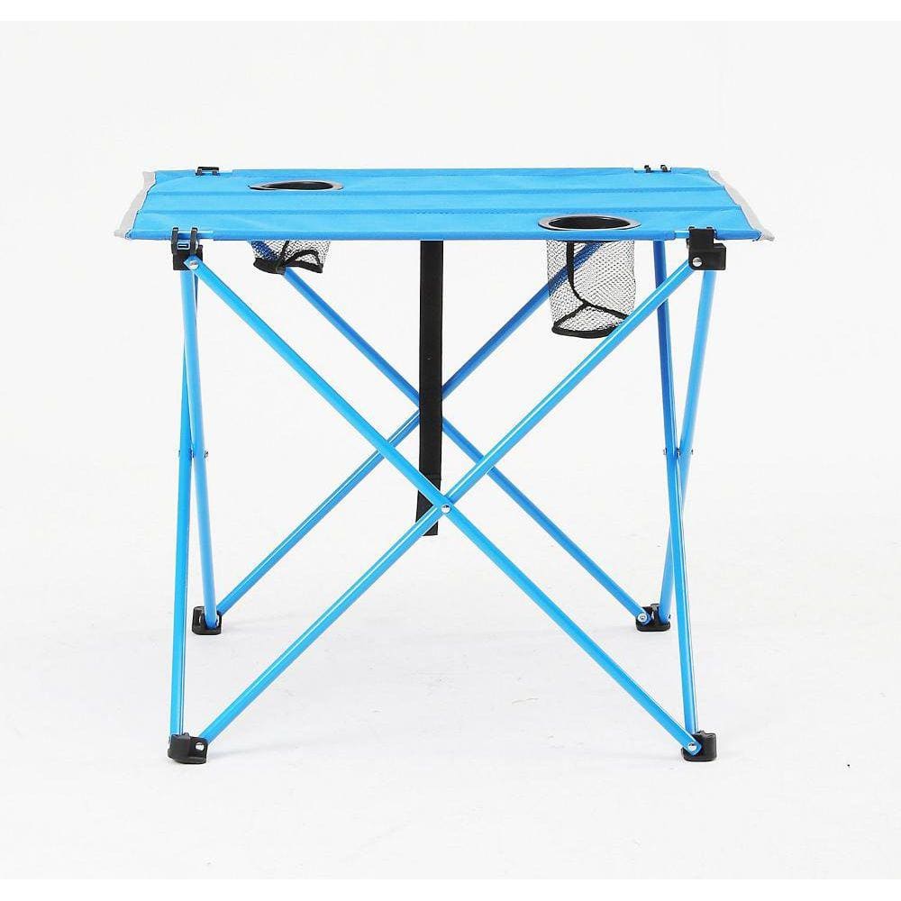 Mesa De Campismo Portátil 53x61x51cm Azul Klimber