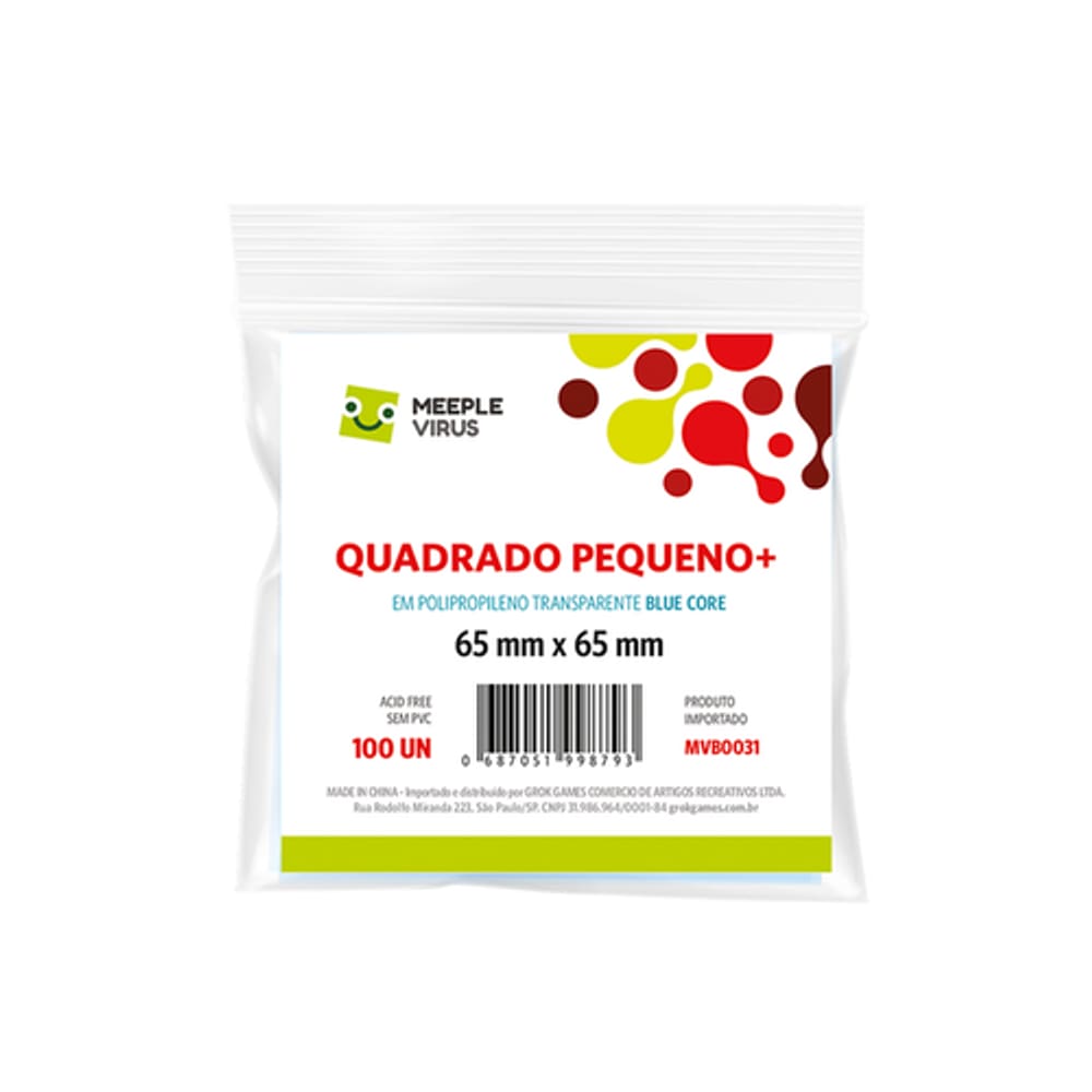 Sleeve Quadrado Pequeno+ (65x65mm) - Diversas Marcas