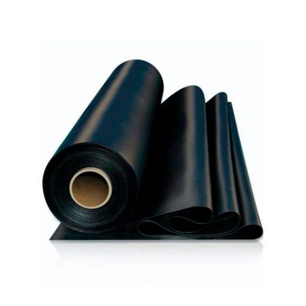 Lençol de Borracha Liso Elite 1mm 1m x 4m - Preto