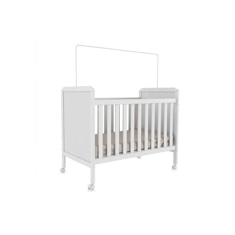 Berço / Mini Cama Infantil Cloe 2 Em 1 Branco - Peroba