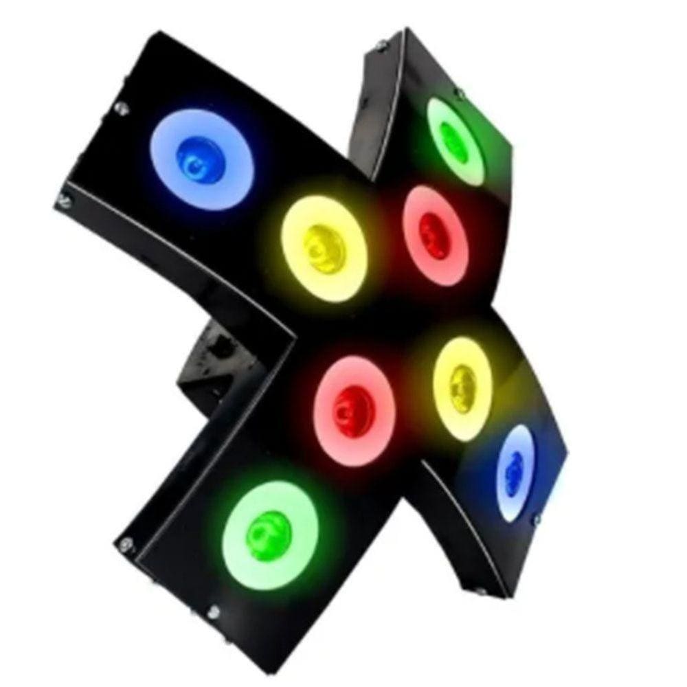 Jogo De Luz Xtreme Deltrônica 8 Canhão Par Led Festa Bar