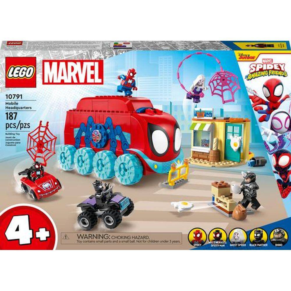 Lego marvel quartelgeneral móvel da equipe aranha | Extra