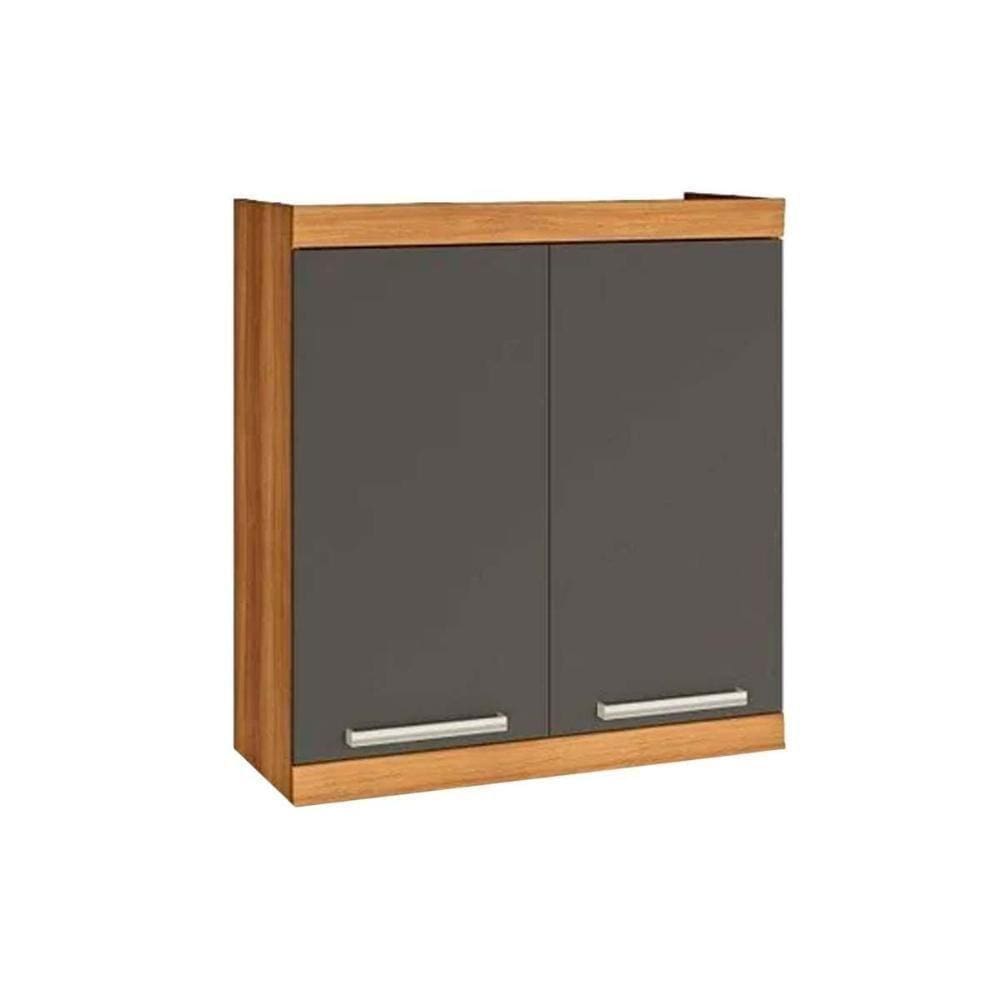 Módulo Cozinha Nesher Burguesa Armário Premium C- 2 Portas Freijo-grafite
