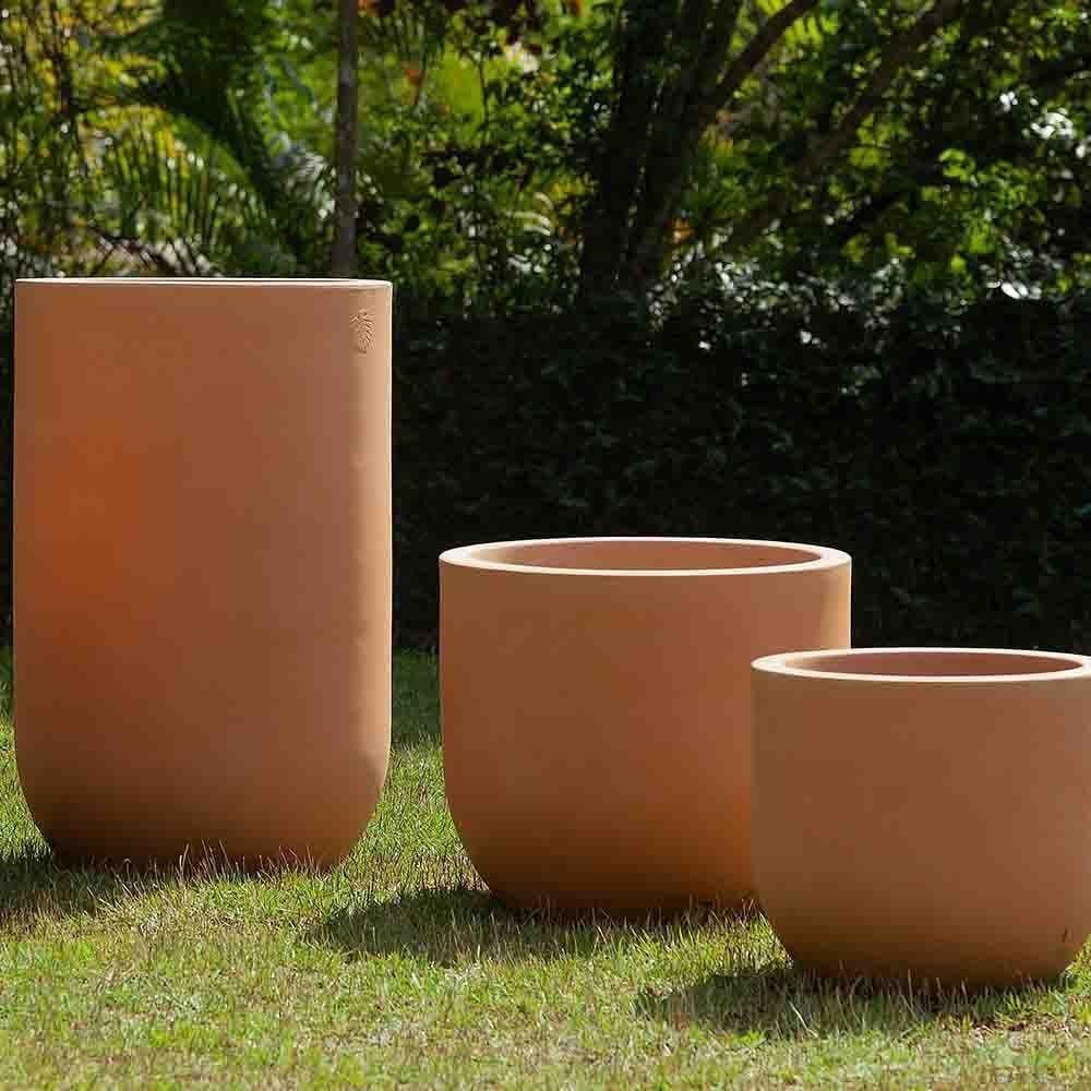 Vaso Decô Baixo 50 X 45 Cm Cor 02 - Antique Terracota