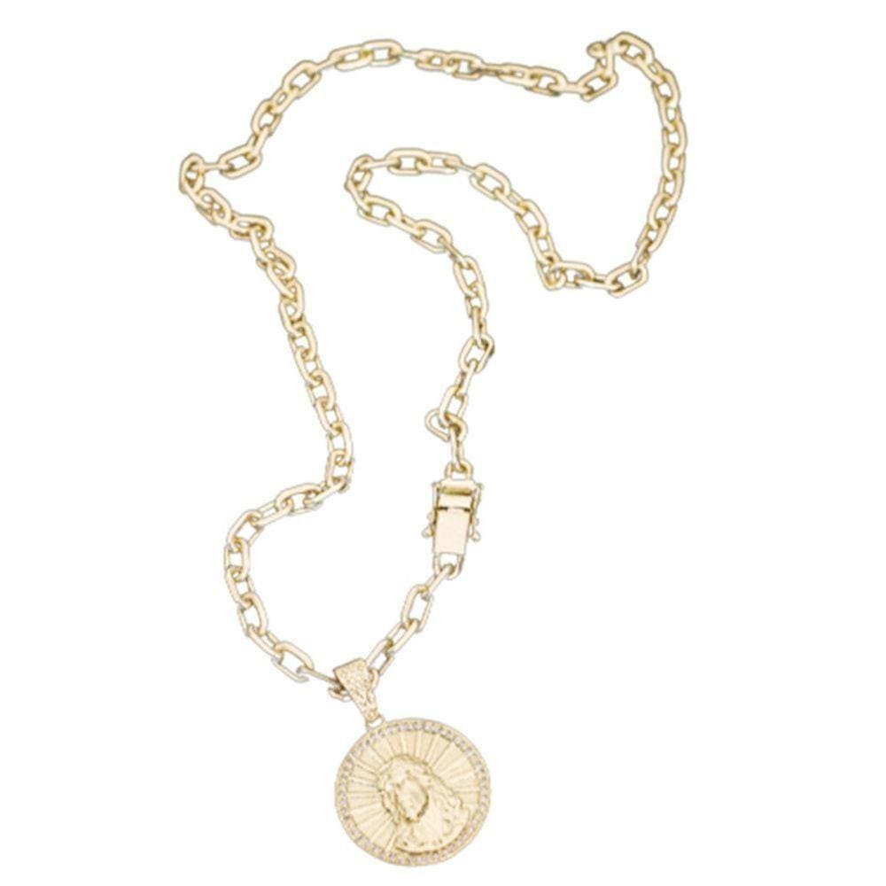 Cordão Corrente Grumet 7mm Pingente Medalha Colares