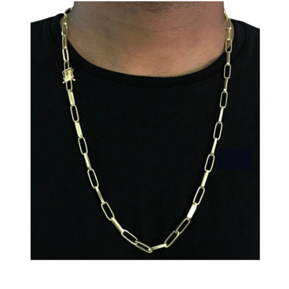 Corrente 5mm Cordão Long De Moeda Antiga Luxuoso